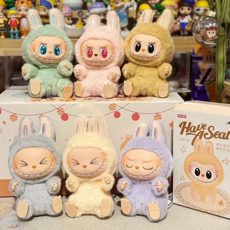 Labubu The Monsters Macaron & Have a seat keychain