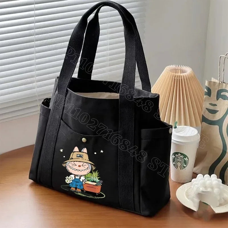 Labubu Cartoon style Shoulder Tote Bag