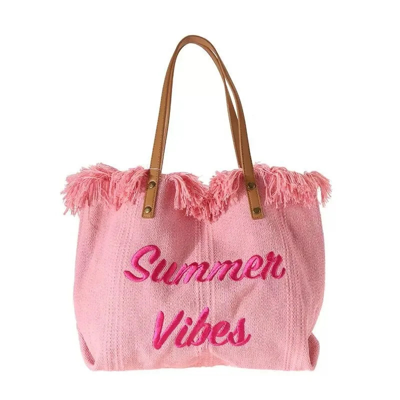 Summer Vibes Beach Tote Bag