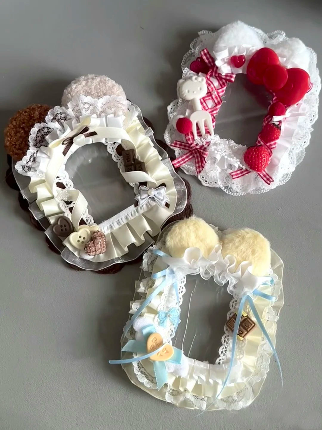 Lace Kawaii Style Photo Card Holder