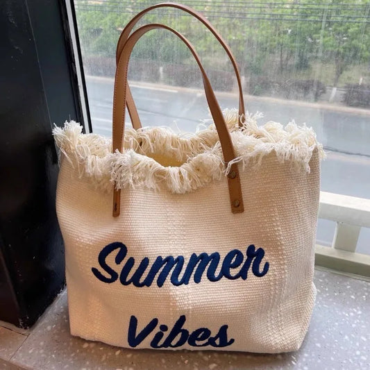 Summer Vibes Beach Tote Bag