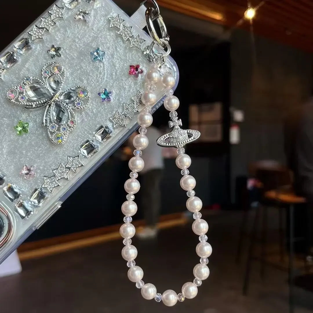 Fashion Style Beaded Mobile Phone Chain