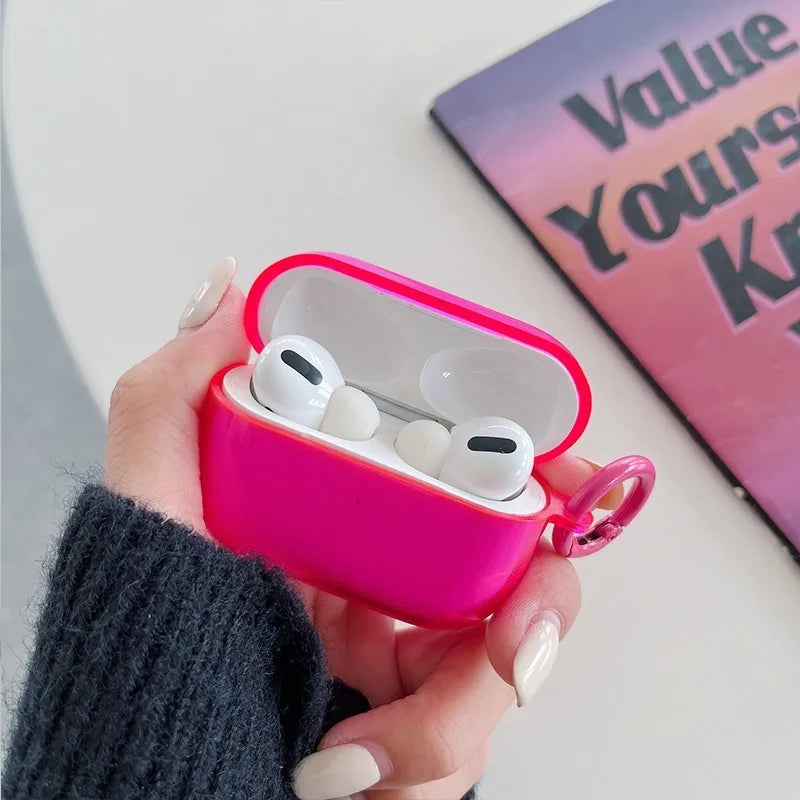Fluorescent and Candy Color Earphone Cover protective case for Apple AirPods