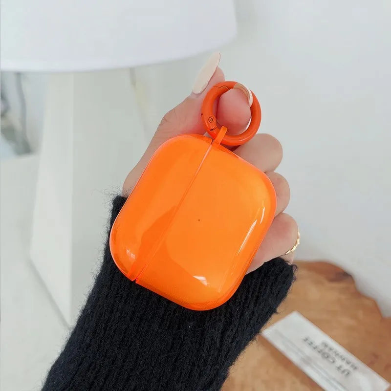 Fluorescent and Candy Color Earphone Cover protective case for Apple AirPods