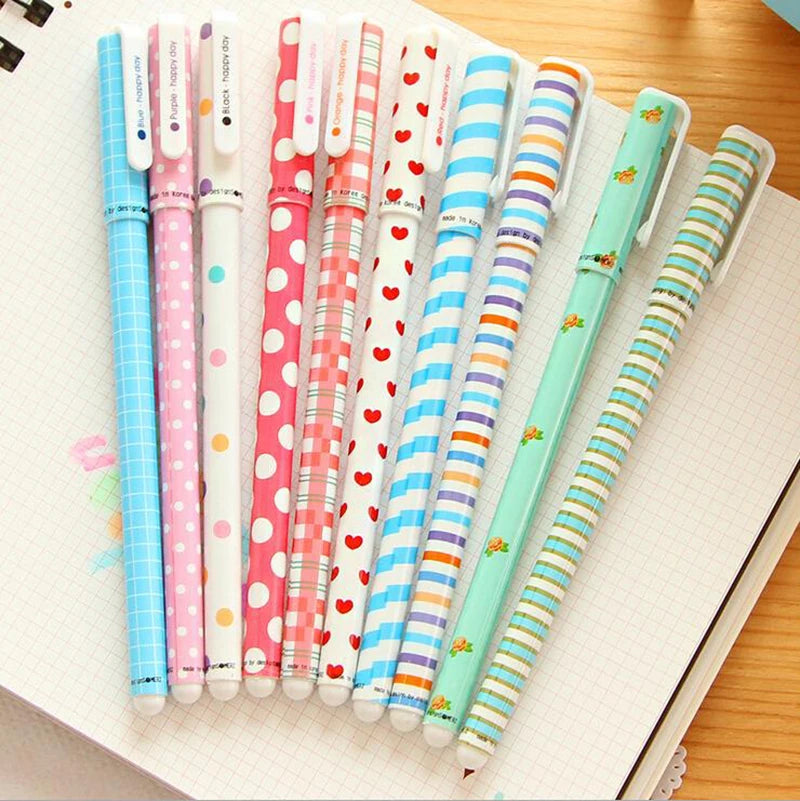 Kawaii 10 piece colour gel pen set