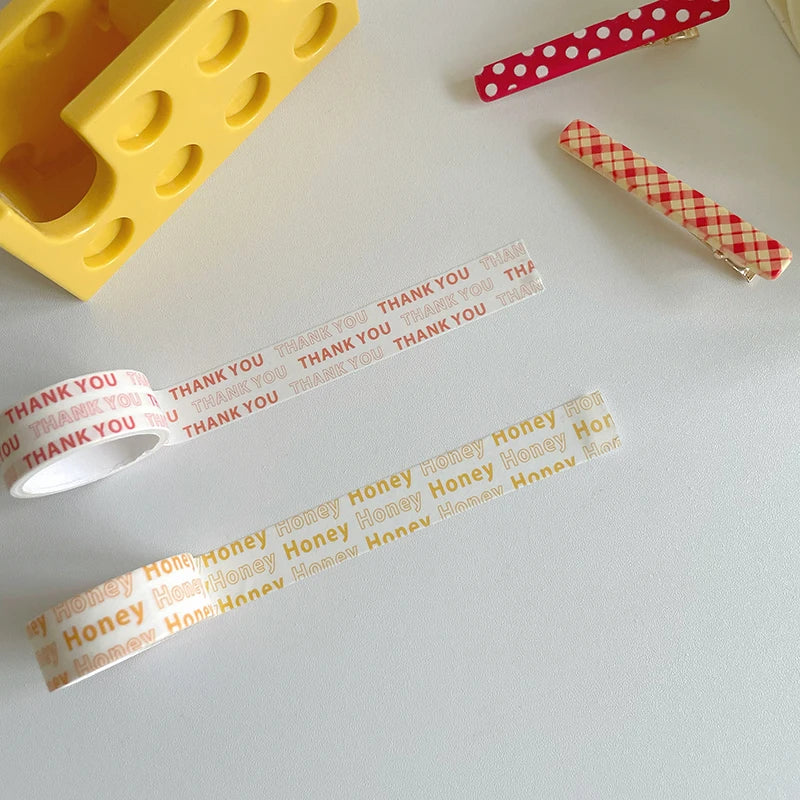 Cheese Heart Letters Washi Tapes Decoration tape