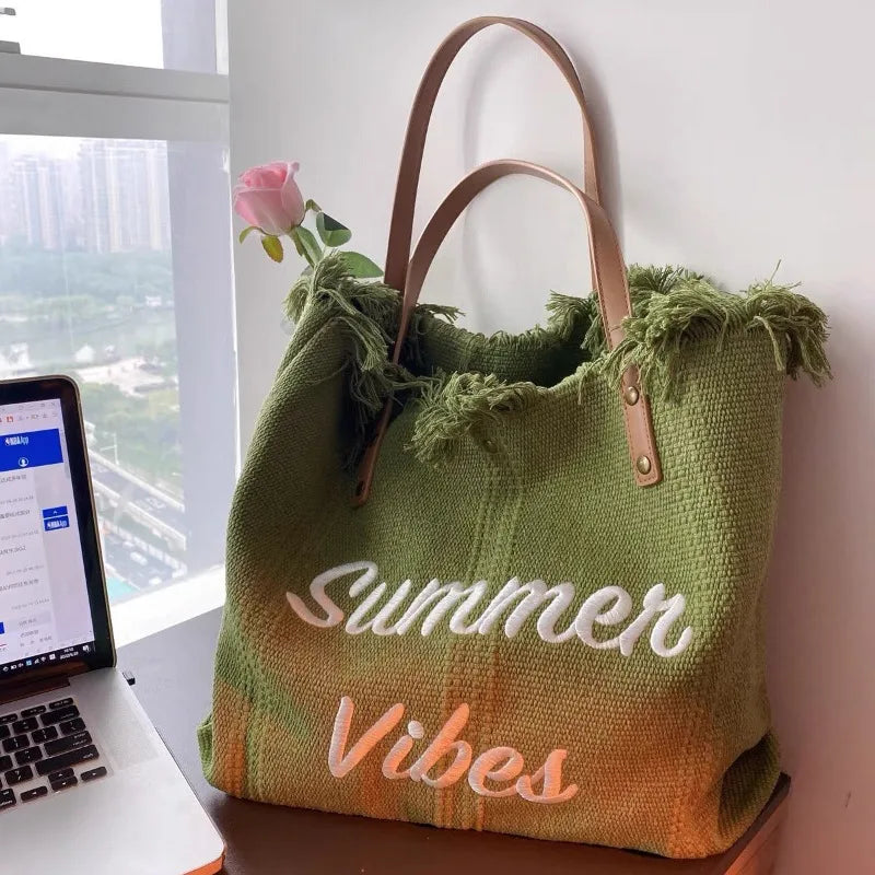 Summer Vibes Beach Tote Bag
