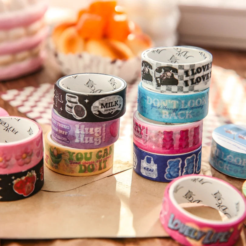 Washi Tape Words cute book stationary decoration