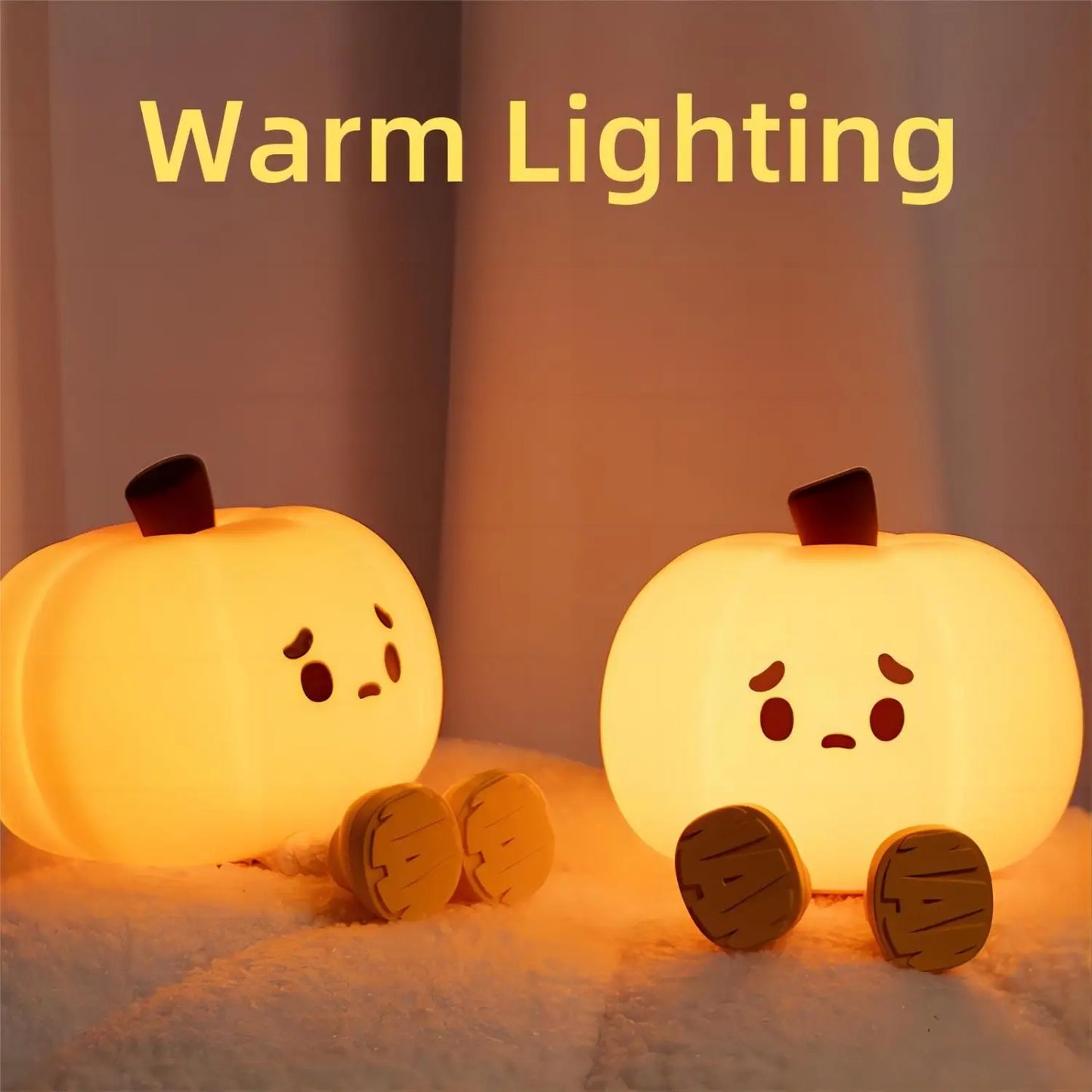 Cute pumpkin led night light