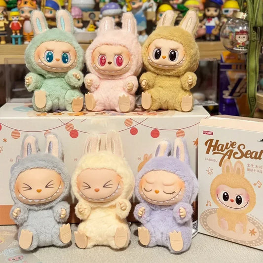 Labubu The Monsters Macaron & Have a seat keychain