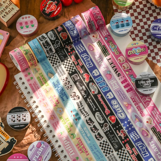 Washi Tape Words cute book stationary decoration