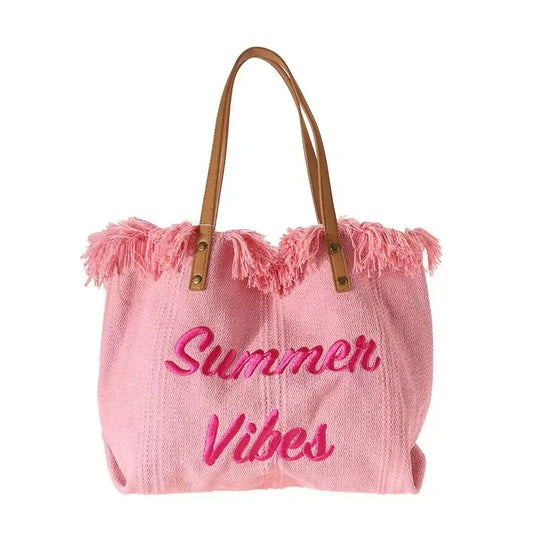 Summer Vibes Beach Tote Bag