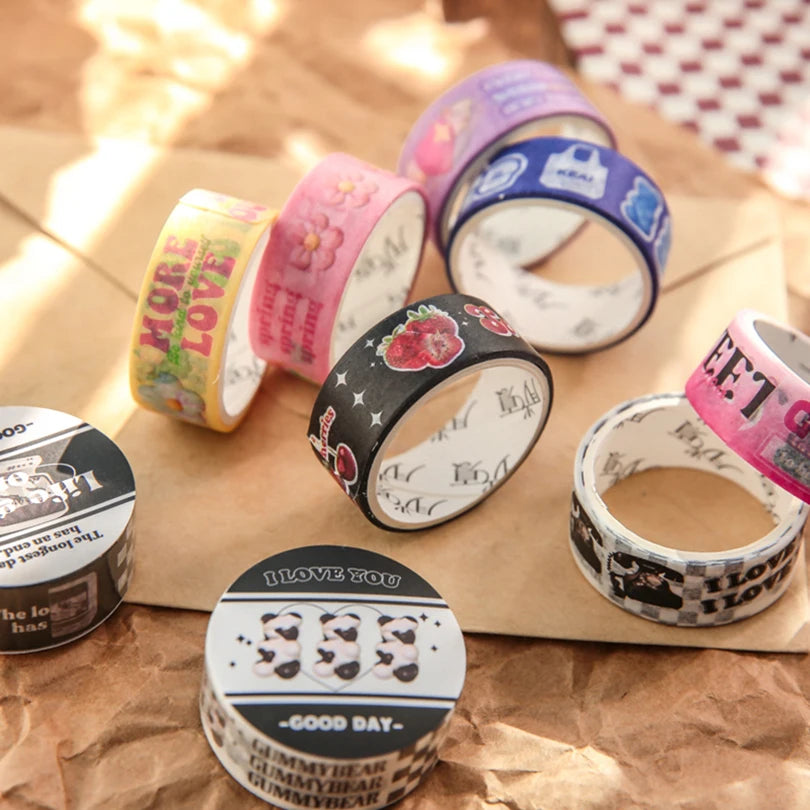 Washi Tape Words cute book stationary decoration