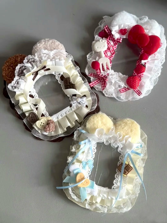 Lace Kawaii Style Photo Card Holder