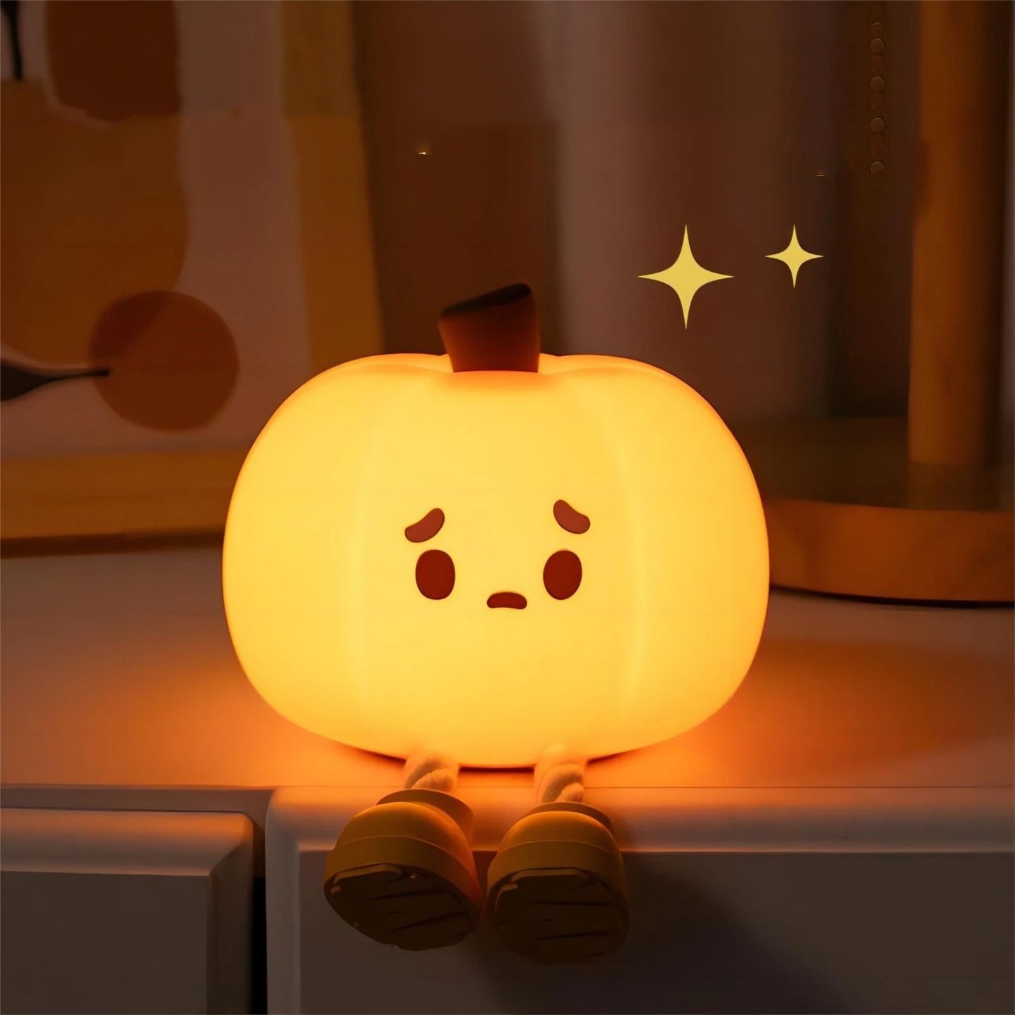 Cute pumpkin led night light