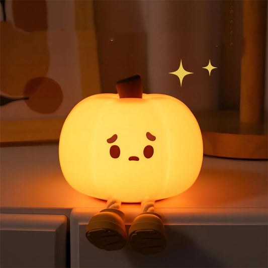 Cute pumpkin led night light