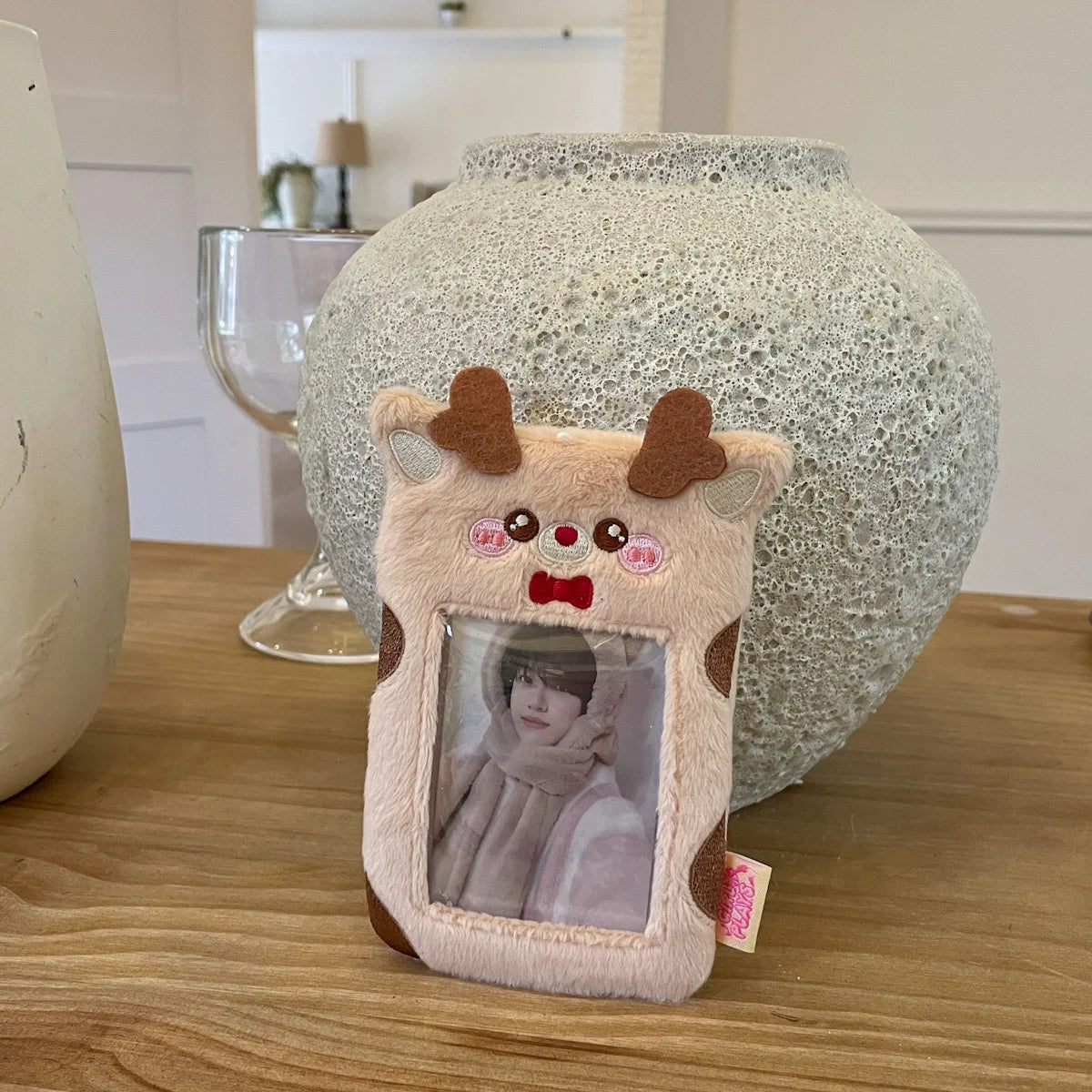 Animal soft plush K- pop photo/ photo card holder