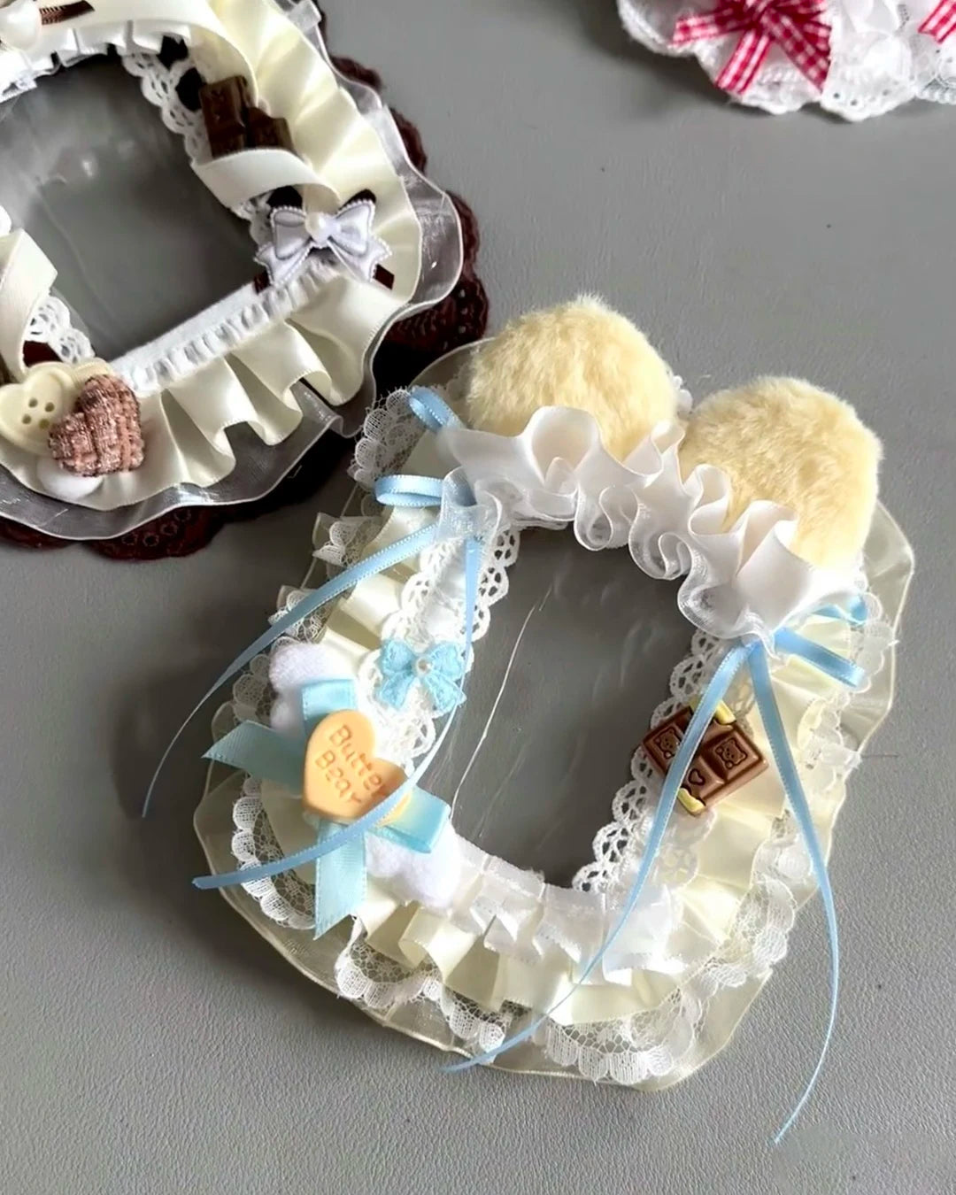 Lace Kawaii Style Photo Card Holder