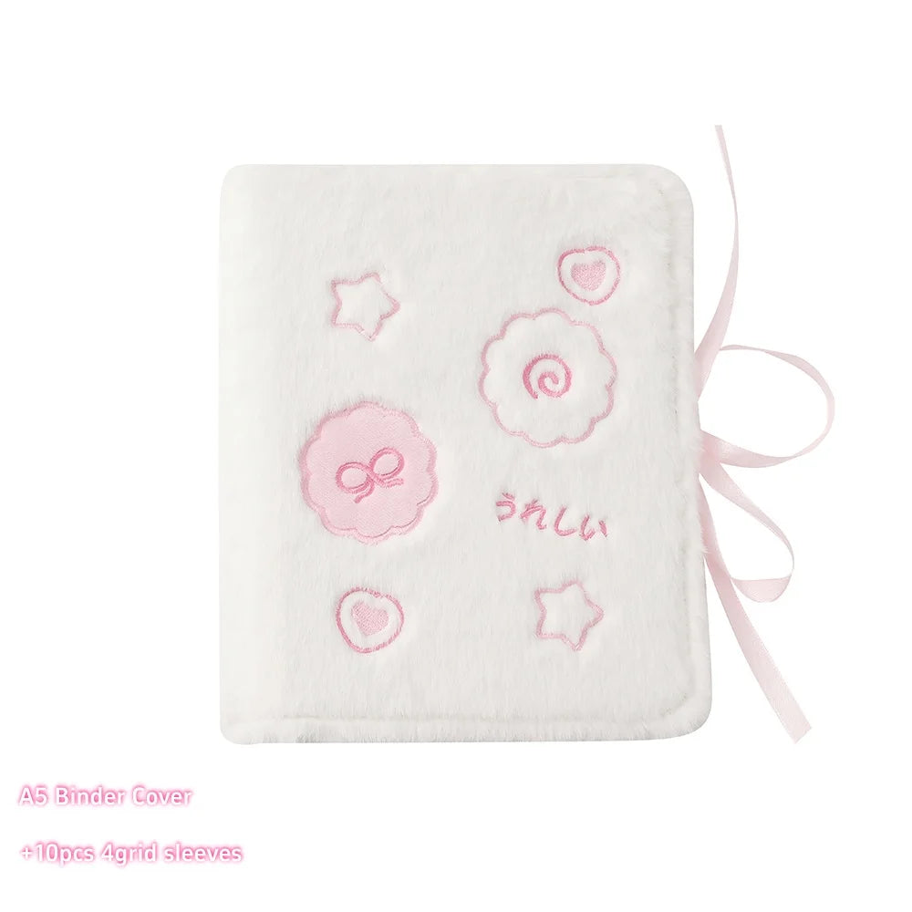 Soft Plush A5 Binder Photo Album with sleeves