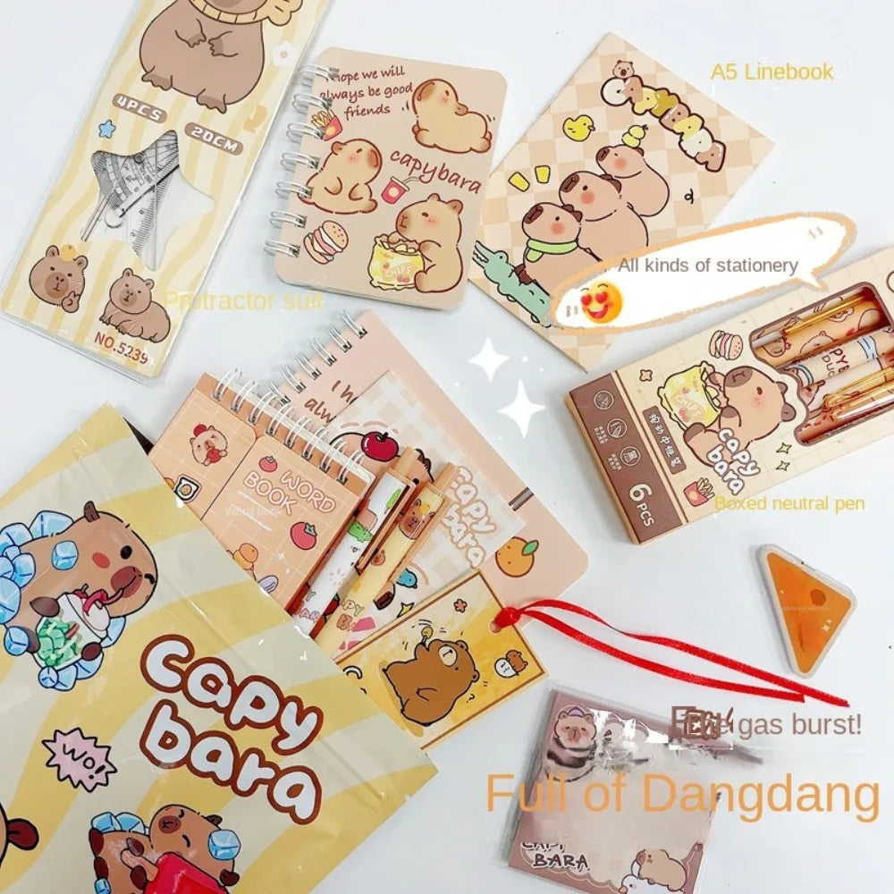 Capybara blind bag surprise Stationery Set