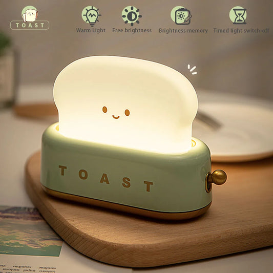Cute toast led night light