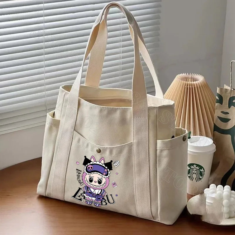 Labubu Cartoon style Shoulder Tote Bag