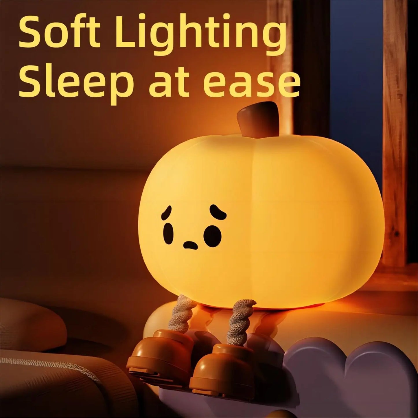 Cute pumpkin led night light