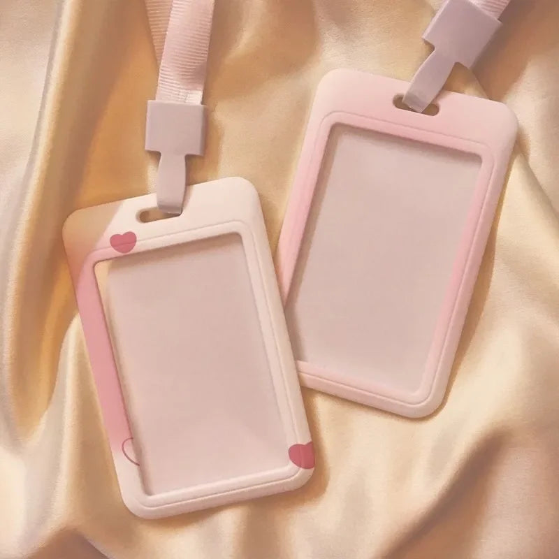 Gradient Pink k pop photo card holder