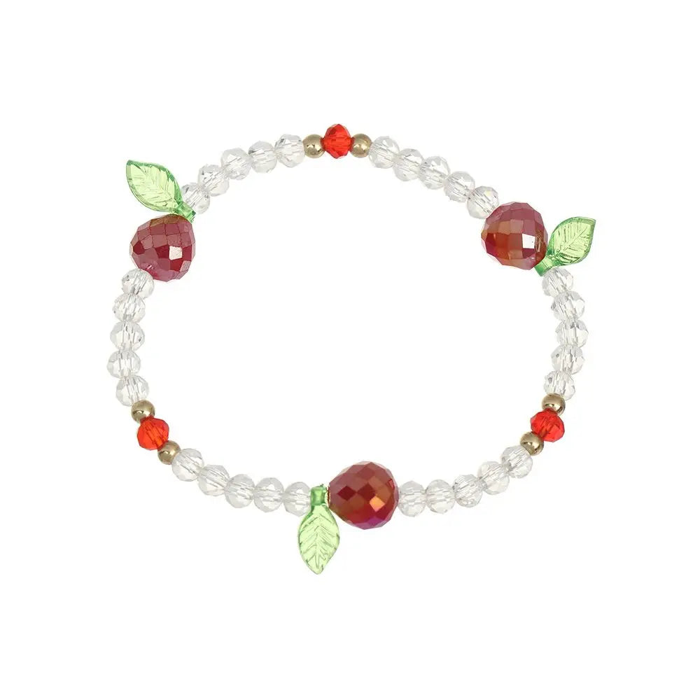 Fashion Fruit Crystal Beaded Stretch Bracelet