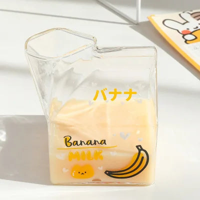 cute milk carton glass